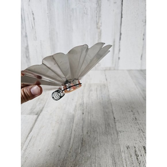 Vintage aluminum angel cherub red tree topper metal mini blow mold Xmas tree - Picture 11 of 11